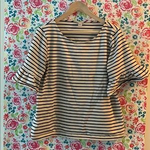 J.Crew 100% cotton stripped shirt